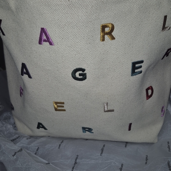 Karl Lagerfeld Handbags - Karl Lagerfeld Canvas Tote Bag NWT
